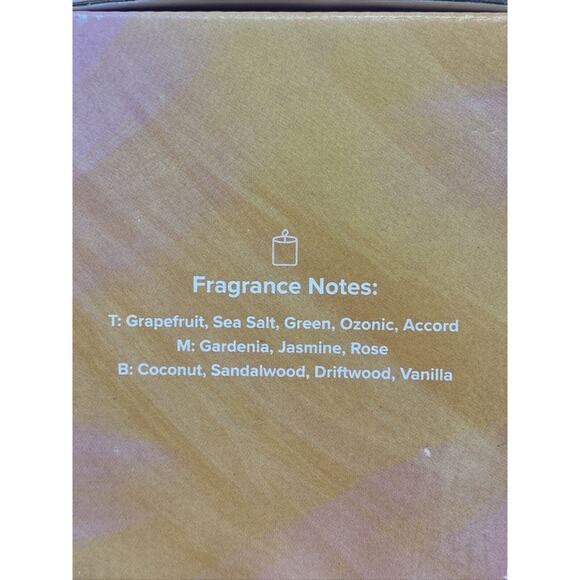 Lot of 2 LASTING SMILES SEA SALT & CITRUS AROMATHERAPY CANDLE 6.87 FL OZ. NIB - Picture 5 of 6